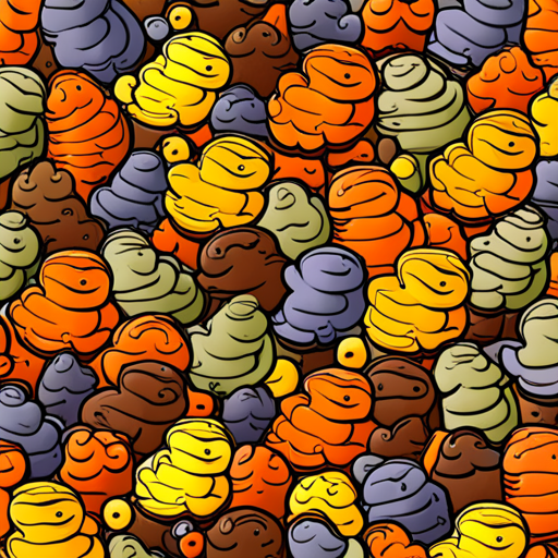 Colorful poop